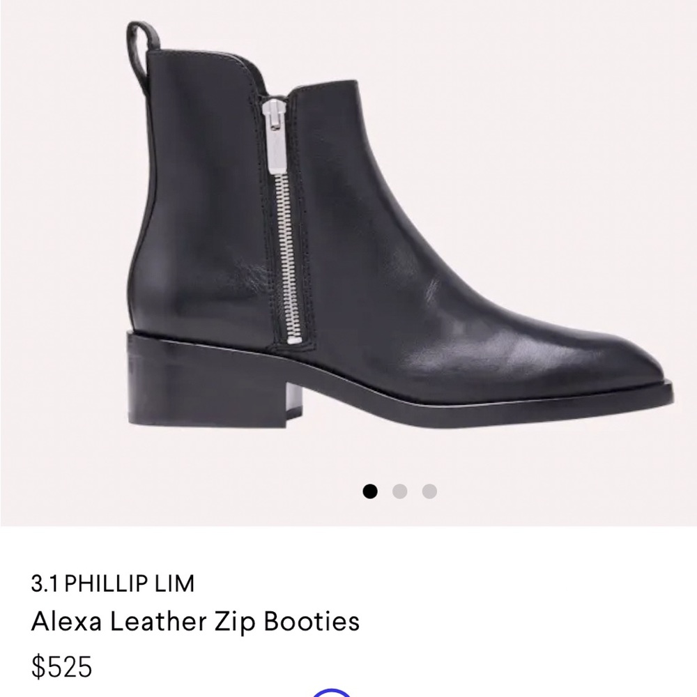 Alexa 3.1 Phillip Lim Leather Zip Booties Boots